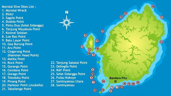 Diving Spots in Morotai Island