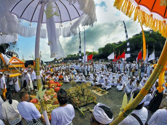 Festival held in Tanah Lot Bali