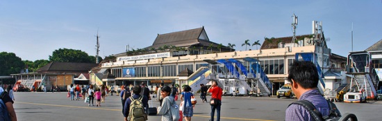 The view of Husein Sastranegara Airport Bandung