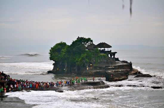 Trying to reach Tanah Lot Bali