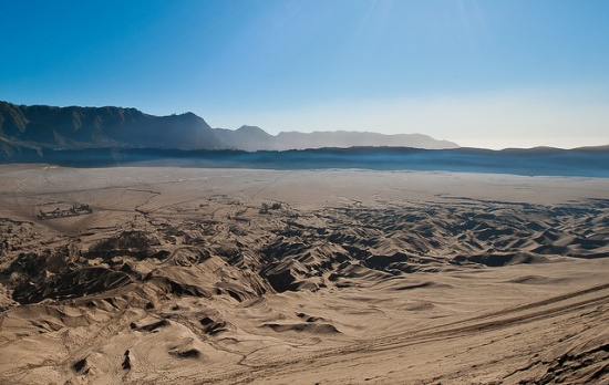 Mount Bromo Sand Dunes Panorama