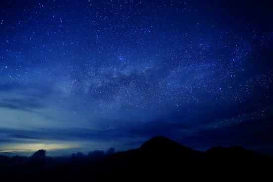 The night view at Mount Rinjani Lombok