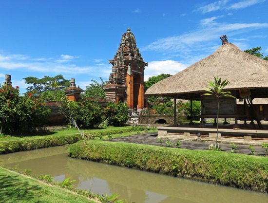 The water canal in Pura Taman Ayun Bali