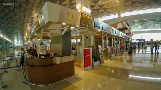 Board checking at Jakarta Soekarno-Hatta Airport Terminal 2