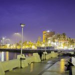 Losari Beach at night