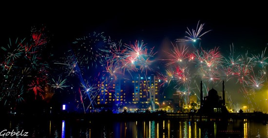 New years at Losari Beach Makassar