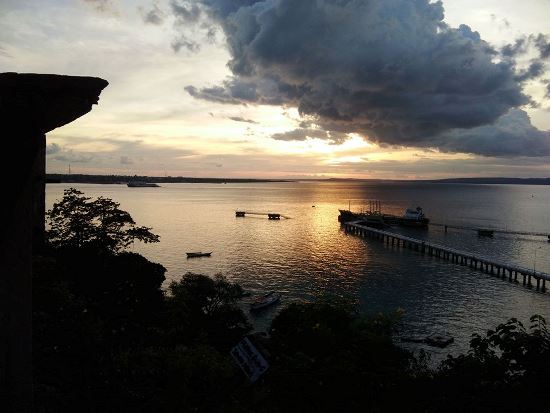 View from Tebing Cafe at Kolbano Beach