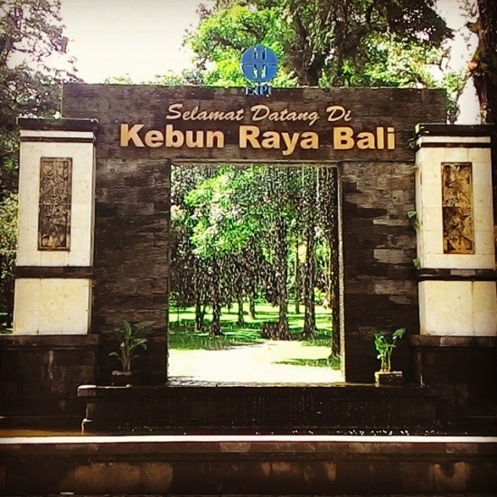 Bali Botanical Garden welcome gate