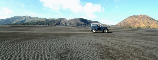 Take a jeep straight to the Bromo Caldera